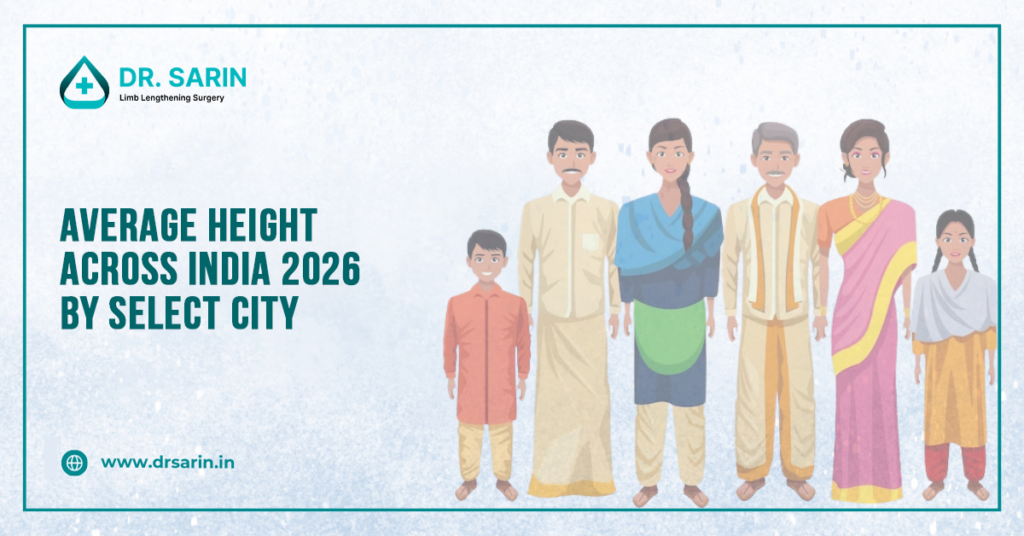 Average Height Across India 2026 by Select City