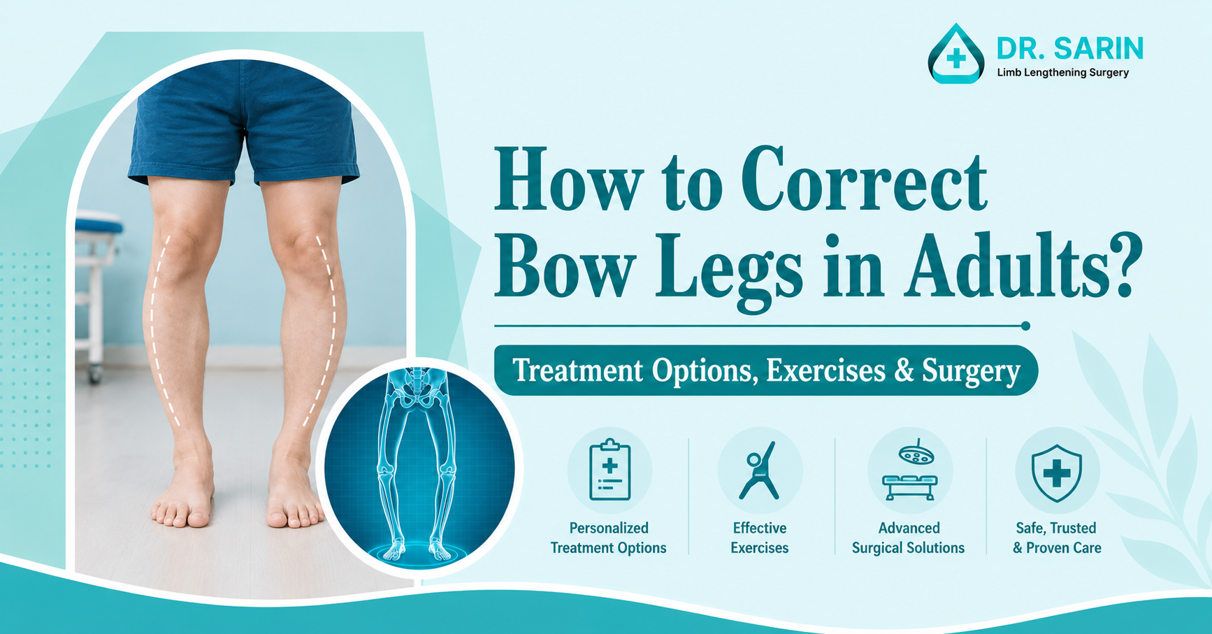 How to correct bow legs in adults?